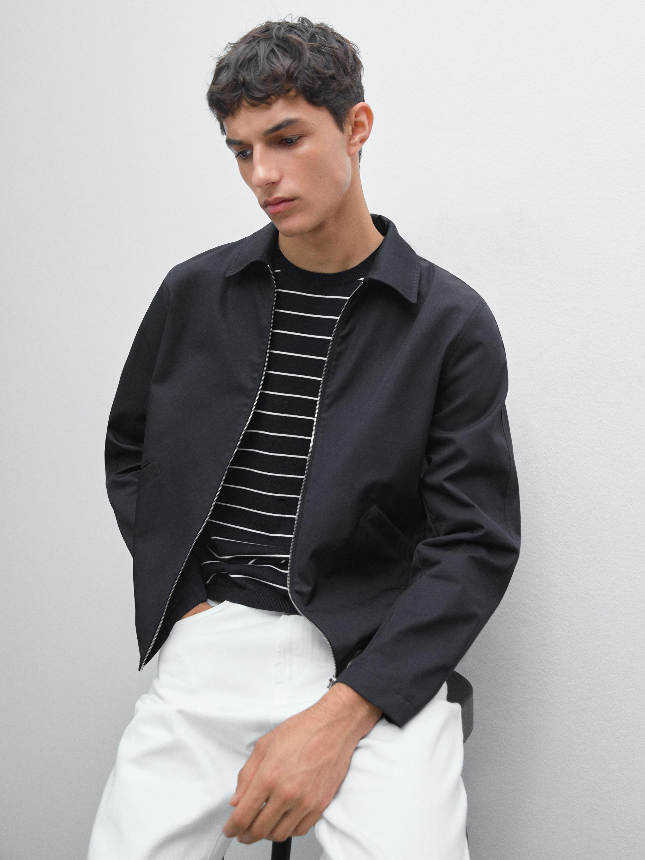 Veste courte déperlante 100% coton